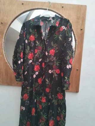 Vestito lungo floreale Zara