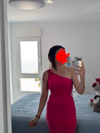 Vestido largo fiesta/bodas rosa