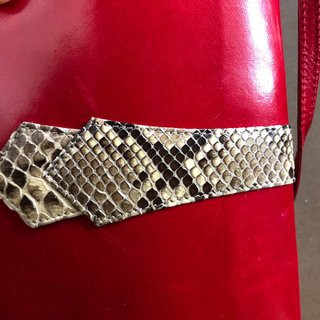 Borsa Balenciaga Rosso Pelle di Serpente