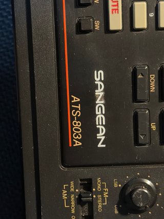 Radio Sangean ATS-803A para reparar