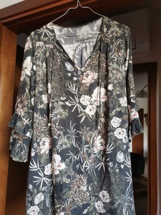 Vestito donna floreale manica 3/4