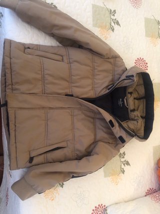 Cazadora invierno niño beige T. 7/8 años