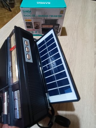RADIO BLUETOOTH SOLAR FM/AM/SW MULTIUSOS A ESTRENA