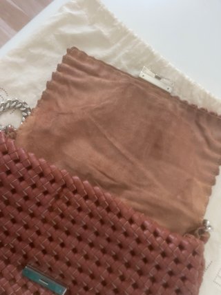 Borsa Stella McCartney intrecciata marrone