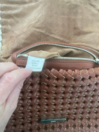 Borsa Stella McCartney intrecciata marrone