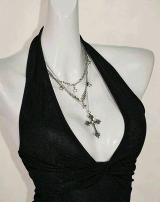 Top Verano Negro Halter