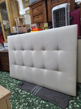 Cabecero Polipiel Blanco ancho150cm alto 1.05cm