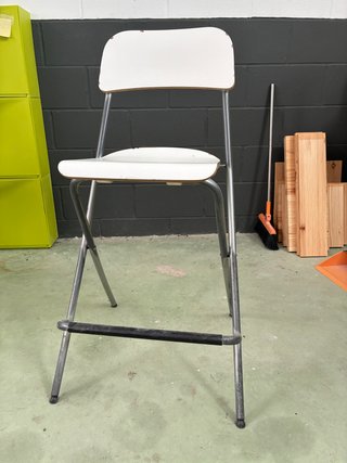Taburete alto plegable IKEA FRANKLIN blanco