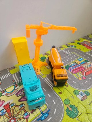 Set de camiones de construcción