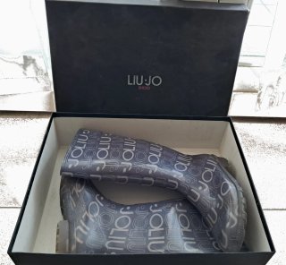 Stivali Pioggia Liu Jo Grigio Antracite Tg 39