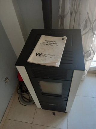 Estufa de pellet como nueva