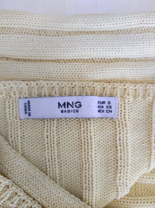 Top Hilo Mango Amarillo Talla Única