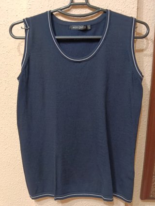 Conjunto Ada Gatti Chaqueta y Jersey Azul Talla L