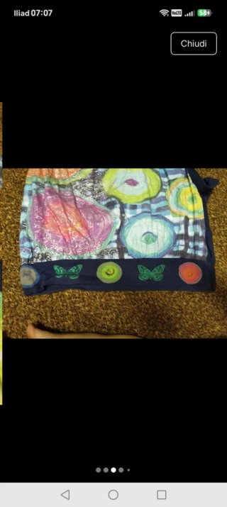 Vestito Desigual bambina fantasia cerchi colorati