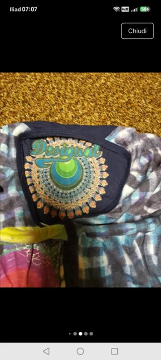 Vestito Desigual bambina fantasia cerchi colorati