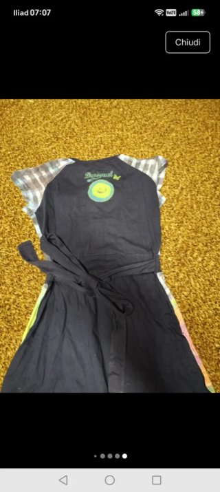 Vestito Desigual bambina fantasia cerchi colorati