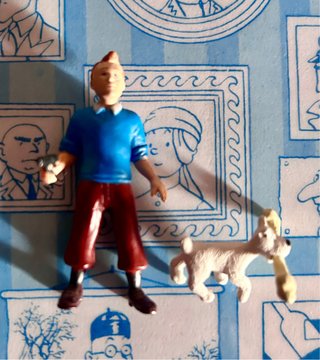 Figuras PVC Tintín y Milú