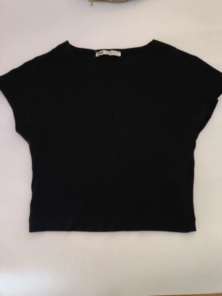 Camiseta Zara Negra Talla M