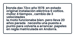 Honda Dax ST70 72cc 1978