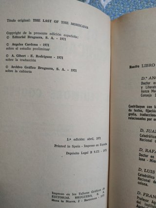 EL ULTIMO MOHICANO Libros de 12/14 años