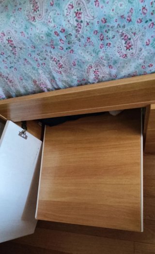 Estructura cama nido de madera con cajones