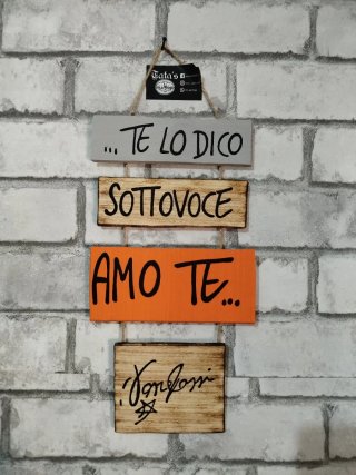 Targhetta Vasco Rossi Amo Te