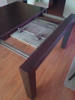 Mesa comedor extensible wengue