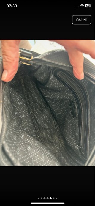 Borsa Yves Saint Laurent vintage nera