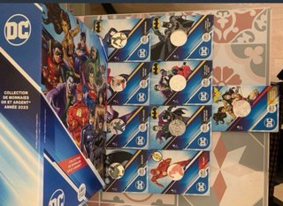 9 Monedas 10 Euros DC con Álbum Francia