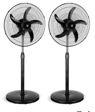 2 Ventiladores Industriales Negros