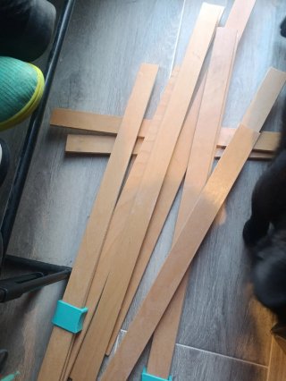 Láminas de somier de madera