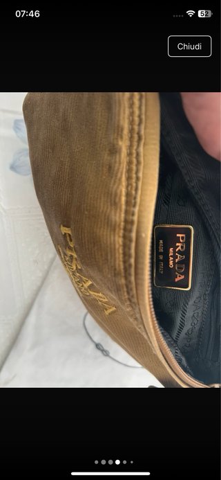 Borsa vintage Prada marrone