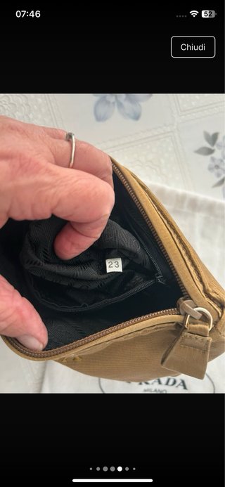 Borsa vintage Prada marrone