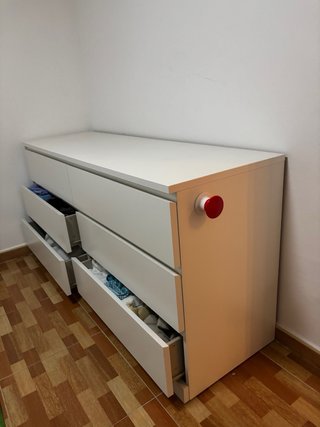 Cajonera MALM IKEA Blanca