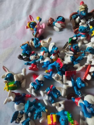 Lote de figuras de Pitufos peyo Años 80