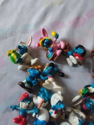 Lote de figuras de Pitufos peyo Años 80