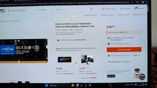 Memoria RAM Crucial DDR5 16GB Notebook