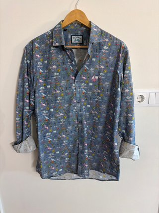 Camisa La Vespita estampada flamencos