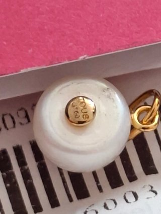 Colgante Tous Oso Perla Oro