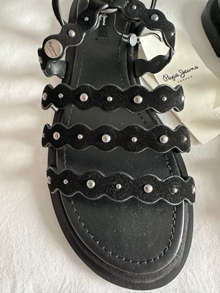 Sandalias Pepe Jeans Ante Negras