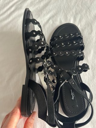 Sandalias Pepe Jeans Ante Negras