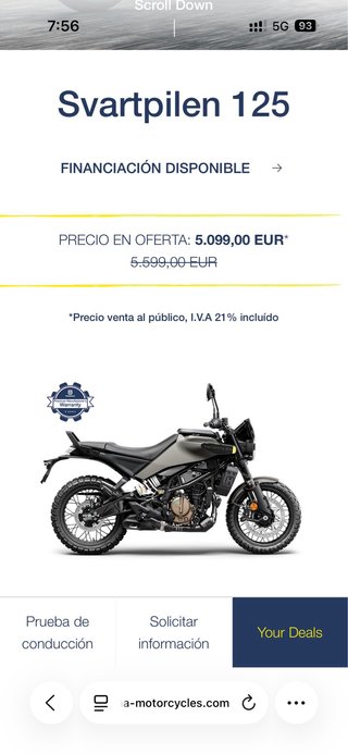 Husqvarna Svartpilen 125 Negra