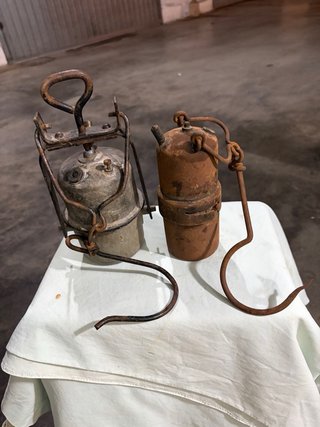 Lampade da minatore antiche