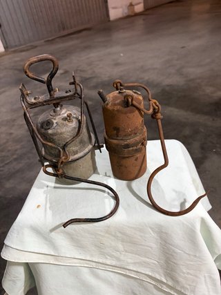 Lampade da minatore antiche