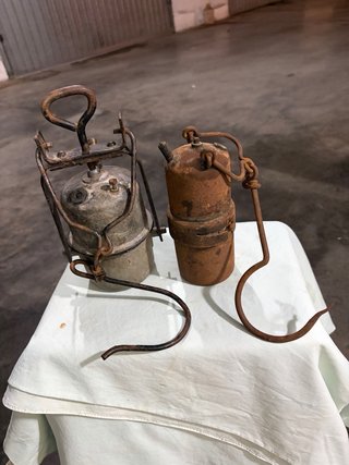 Lampade da minatore antiche