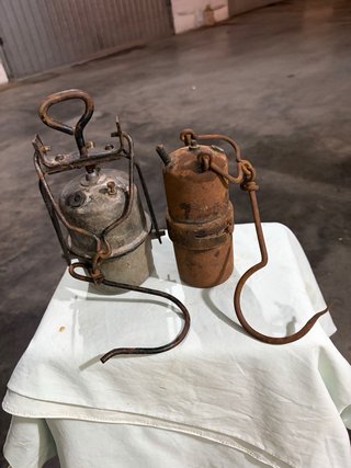 Lampade da minatore antiche