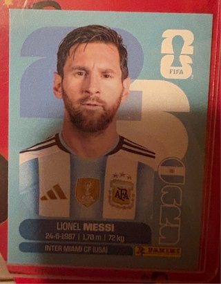 Cromo Messi Mundial 2026 IMPOLUTO!