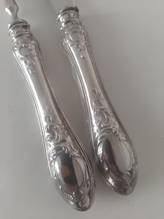 Cubertería postre plata 6 servicios