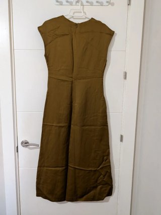 Vestido midi lino ZARA