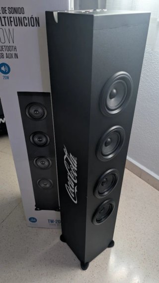 Torre de Sonido Elbe 20W Bluetooth USB Aux